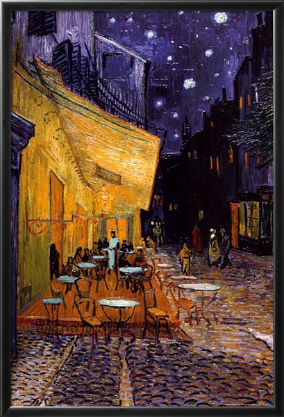 The Cafe Terrace on the Place du Forum, Arles, at Night - Van Gogh Painting On Canvas